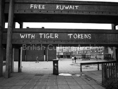 Free Kuwait with Tiger Tokens, Hulme, 1991 - Print by Richard Davis.