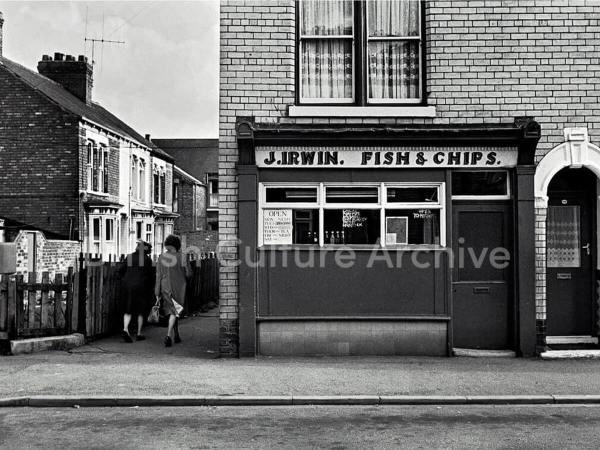 J Irwin Fish and Chips, Hull, 1970s by Luis Bustamante.