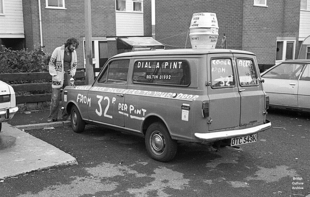 Dial a Pint. Bolton, 1970s.